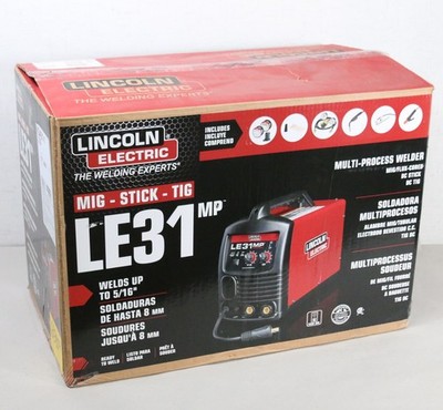 NEW OPEN Lincoln Electric LE31MP Multi-Purpose Welder Kit K3461-1 FREE SHIPPING