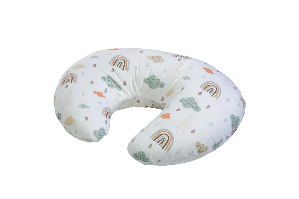 CUDDLES COLLECTION Nursing Pillow Breast feeding Support 4 in 1 Pillow - Rainbow