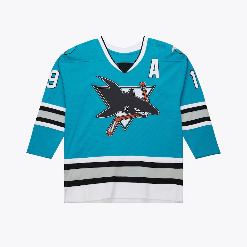 Men's #19 Thornton Teal 2015-16 Power Play Hockey Jersey