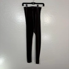 Commando Leggings Womens Medium Brown Velvet High Rise Pull On Stretch Pants