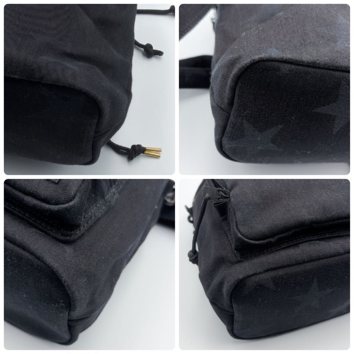 Rare PORTER star pattern 2 way drawstring shoulde… - image 11