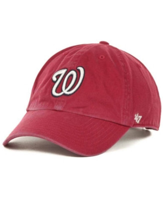 Washington Nationals Cap Erwachsene 47 Brand Clean Up MLB Baseballmütze - Neu
