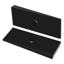 2PCS 2" Wide 4 Degree Leaf Spring Degree Shims Steel Black