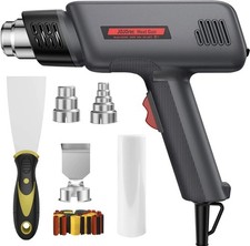 Jojorec Heat Gun 2000W Hot Air Dual Temp 400°/600°C with 6 Nozzle Accessories
