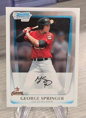 George Springer 2011 Bowman Chrome 1st Bowman #BDPP81 Houston Astros/Blue Jays