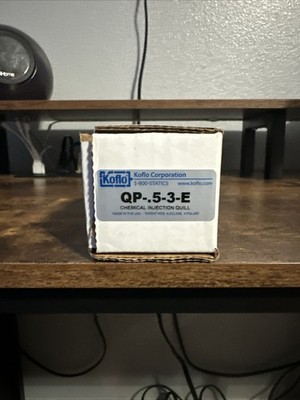 Koflo Corporation Chemical Injection Quill QP-.5-3-E New In Box 