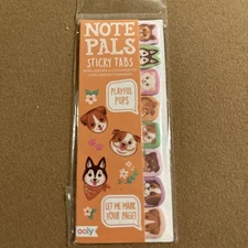 OOLY Note Pals Sticky Tabs Pad Playful Pups Cute School Office NEW