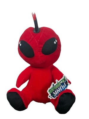 A&A Global Industries Red Mohawk Punk Alien Stuffed Animal Plush