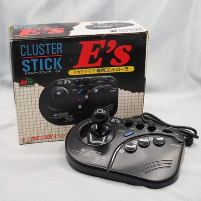 CLUSTER STICK E'S Fighting Controller Boxed For SEGA Mega Drive Tested Working - Image 1 of 4