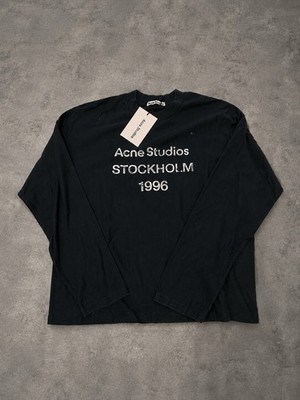 Acne Studios long sleeve top black in size S