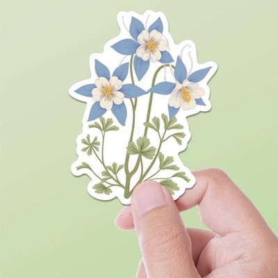 Colorado Columbine Flower Sticker