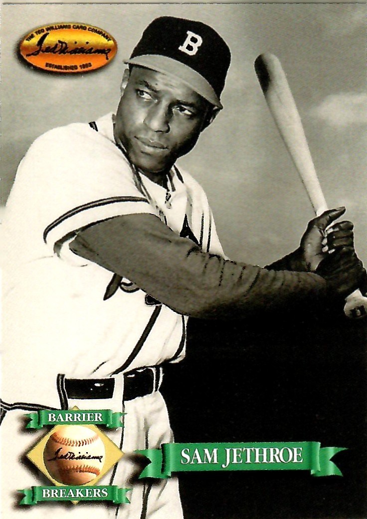SAM JETHROE 1993 TED WILLIAMS (BARRIER BREAKERS) #137 BOSTON BRAVES