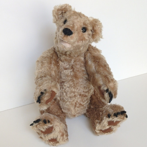 OOAK Artist Handmade Mohair Jointed Teddy Bear w/ Growler - 2012 Chuck Swanson