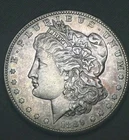 Near Gem Uncirculated 1889 San Francisco mint Morgan silver dollar Superb Strike