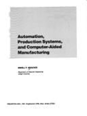Automation, Production Systems and Computer-Aided Manufacturing H
