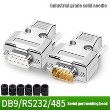 DB9 Connector metal shell RS 232 serial port plug 9-pin serial port welding head