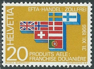 1967 SVIZZERA EFTA MNH ** - RF45-9