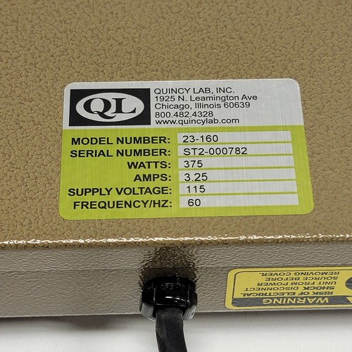 Quincy Lab, Inc Model 23-160 Plastic Forming Strip Bender Heater 33" 375W - Picture 19 of 24