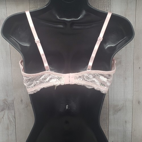 Jessica Simpson Intimates Bra Peachy Pink Floral Lace Padded Underwire Size 38C - Picture 4 of 18