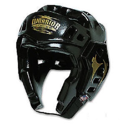 Metallic Blue Macho Warrior Karate Headgear Taekwondo Double Foam Head Guard