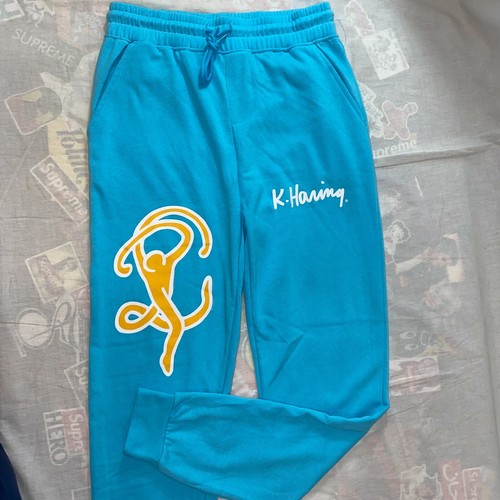 NEW Keith Haring Sweatpants Men's Size Small Blue Urban Pop Art | eBay