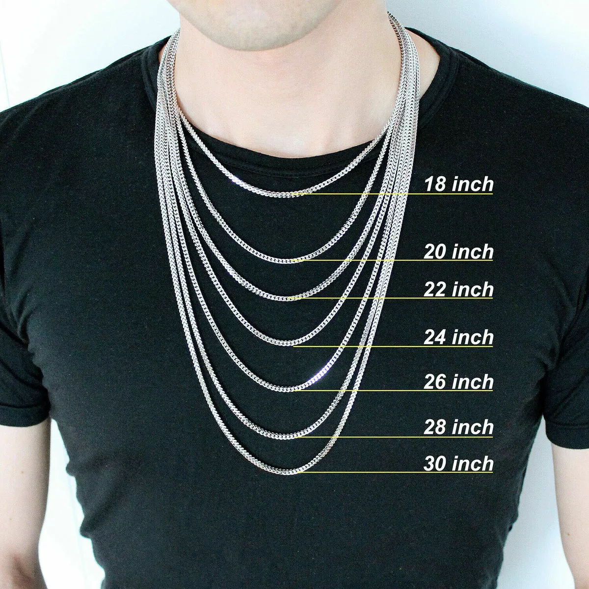 Mens Boys Curb Chain 18