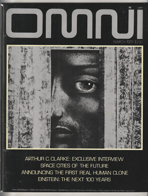 OMNI MAGAZINE V 1 # 6 1979 SCIENCE FICTION ARTHUR C CLARKE ALBERT EINSTEIN
