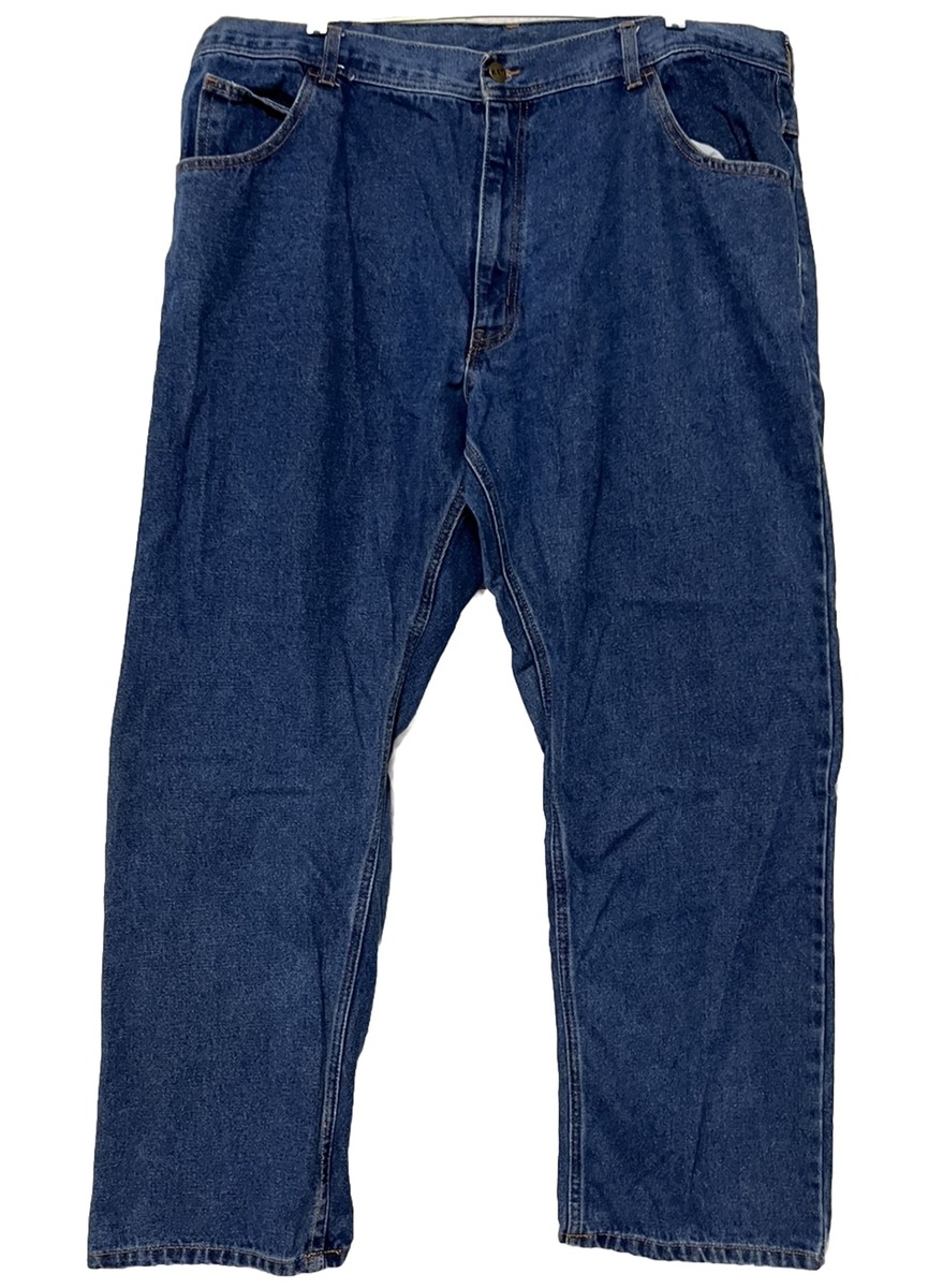 Key Jeans Mens Size 42 x 32 Blue Denim Dark Wash High Rise Measures