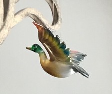 Stained Glass Flying Mallard Duck
