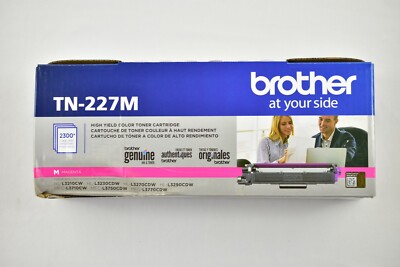 Brother TN227M High Yield Magenta Toner Cartridge Genuine NO RETAIL BOX