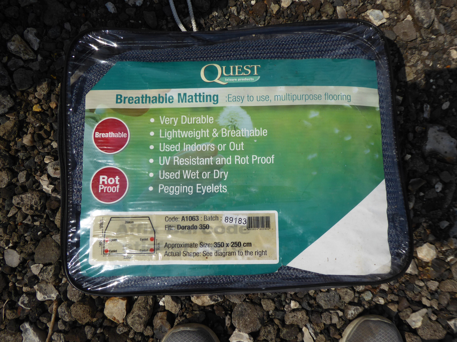 Westfield Dorado 350 Caravan Awning Air Erect System Excellent