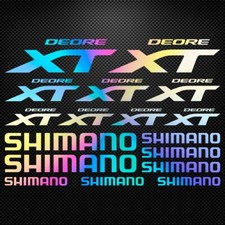 DEORE XT SHIMANO KIT Holographic Vinyl Decal Stickers Sheet Bike Cycling Bicycle
