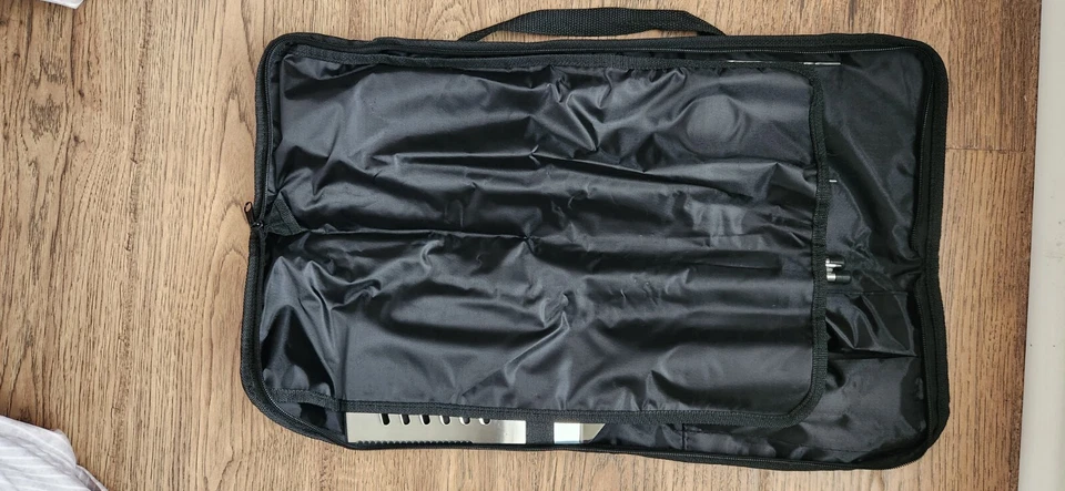 Picnic At Ascot Grill BBQ Set Kuert Outdoor 9 Piece Stainless Steel Zip Case EUC - Image 2 of 4