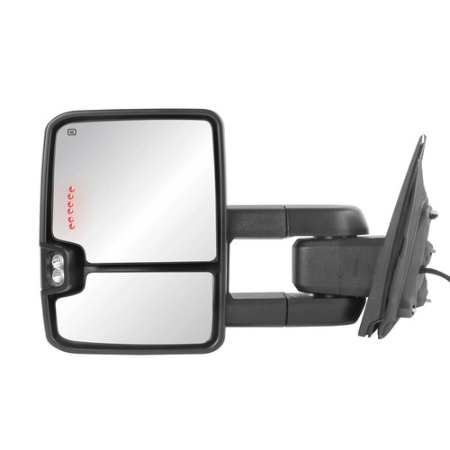 Tow Mirrors Power Turn & Running Light For 2014-2018 Chevy Silverado GMC Sierra - Picture 11 of 18