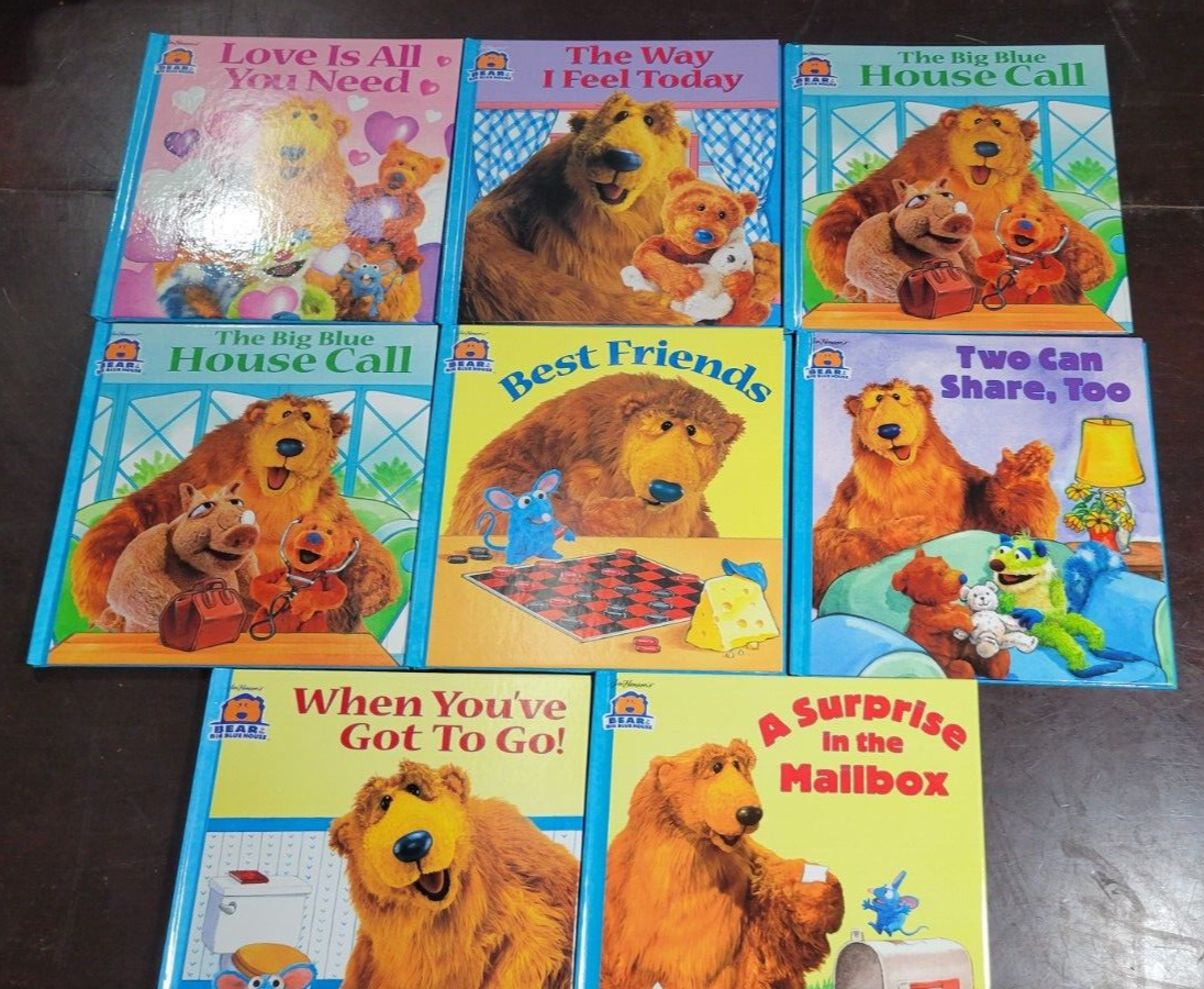 Lot of 8 BEAR IN THE BIG BLUE HOUSE Books House Call Best Friends Two