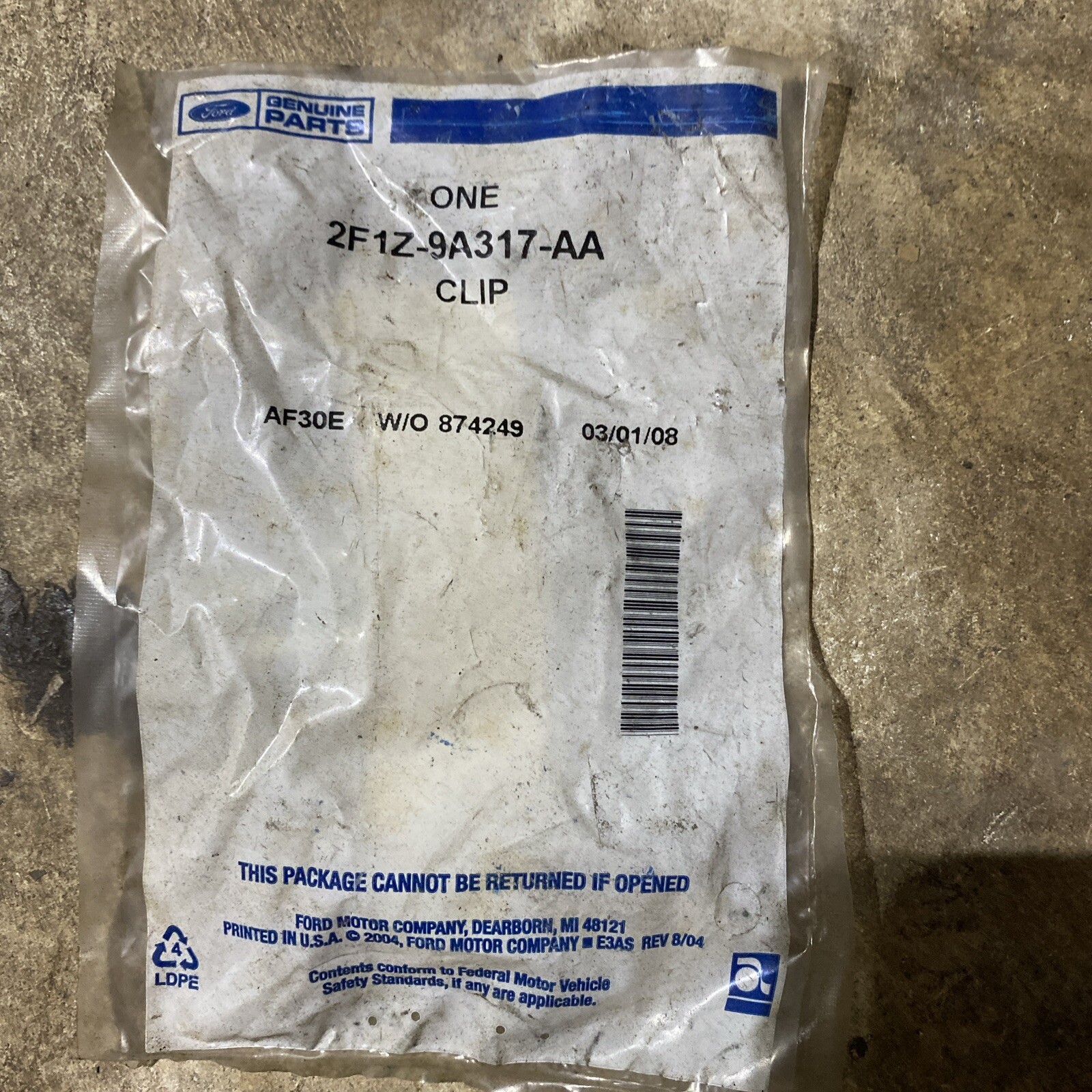 Genuine Ford Fuel Line Retainer Clip 2F1Z9A317AA eBay