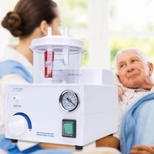 Portable Suction Unit Machine Medical Aspirator Homecare Tabletop Phlegm Mucus