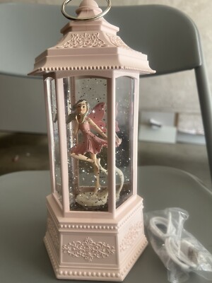 11 Pink Hexagonal Wind Lamp With Music