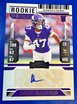 2024 Panini Contenders Rookie Ticket Autograph DWIGHT McGLOTHERN