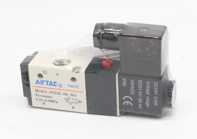 AIRTAC Solenoid Valve Air Valve 3V210-08-NC /3V210-08NCB DC24V