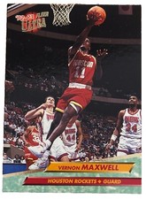 Excellent: Vintage 1992-93 FLEER ULTRA Vernon Maxwell Houston Rockets Card