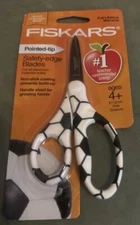 NEW FISKARS Kids Pointed Tip Safety Blade Scissors,Soccerball . New In Packaging
