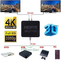 1080p 1 In 2 Out Ultra Hd 4k Hdmi Splitter 1x2 2 Port Repeater Amplifier Hub 3d on sale 1080p 1 In 2 Out Ultra Hd 4k Hdmi Splitter 1x2 2 Port Repeater Amplifier Hub 3d on sale