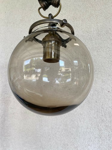 FABULOUS! #100 BAT CHANDELIER Bronze Gothic w/Globe! My most popular model! - Picture 2 of 10