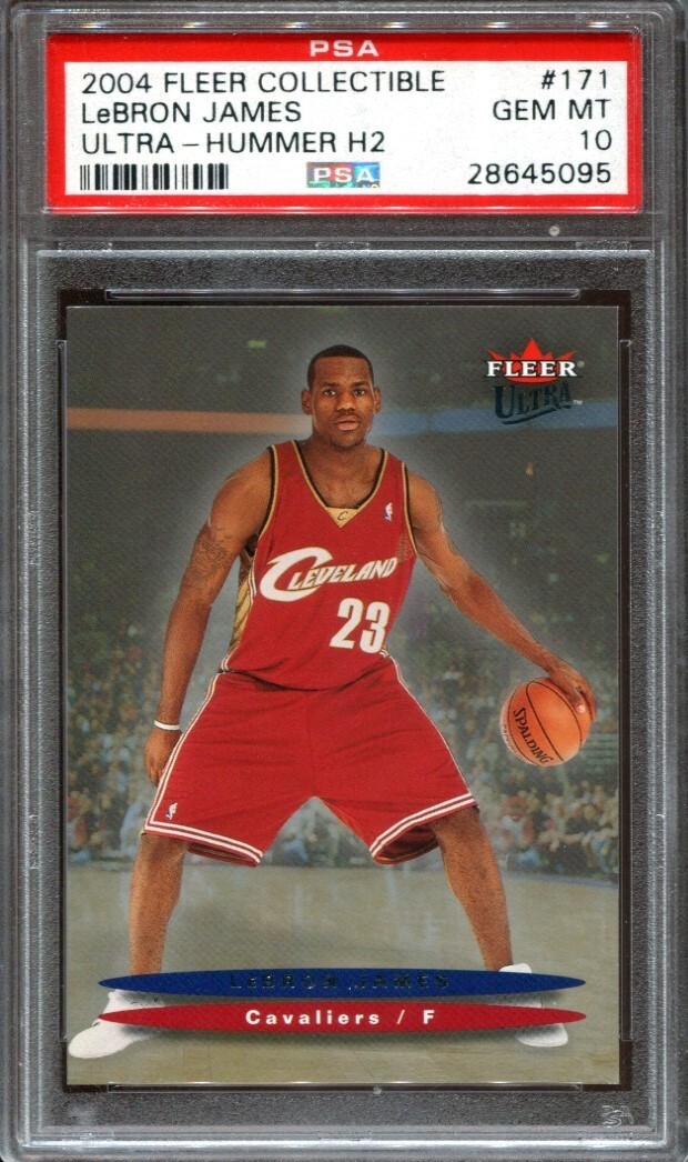 2003-04 Fleer Ultra Hummer Lebron James #171 RC PSA 10