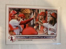 SHOHEI OHTANI 2022 TOPPS DUGOUT CONGRATULATIONS #416 ANGELS