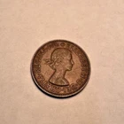 Photo of a 1954 George V Half Penny from an eBay listing that sold on Apr 21, 2026