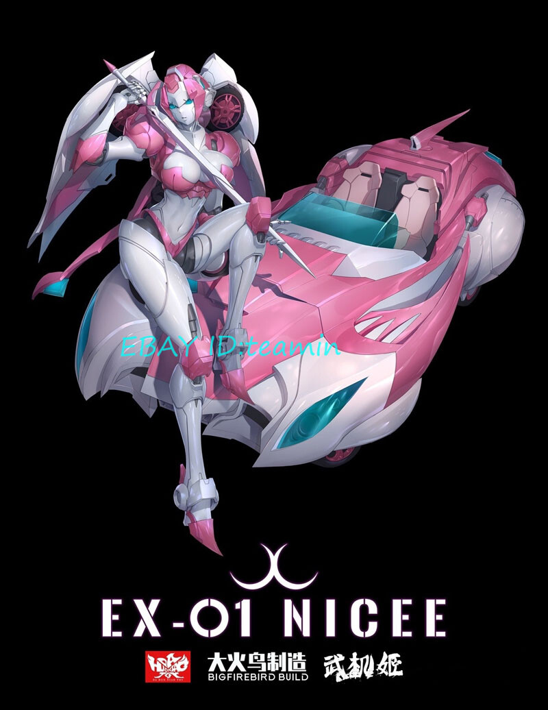 Big Firebird Ex-01 Nicee Arcee Rouge Action Figure Model