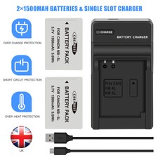 2xNB-5L Battery+Charger for Canon PowerShot S100 SX210 IS IXUS 90 850 950 960 IS