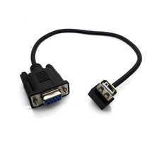 RS232 DB9 Female to USB 2.0 A Female Angle Serial Cable Adapter Converter Cord